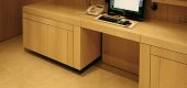 retracting automated desk closed