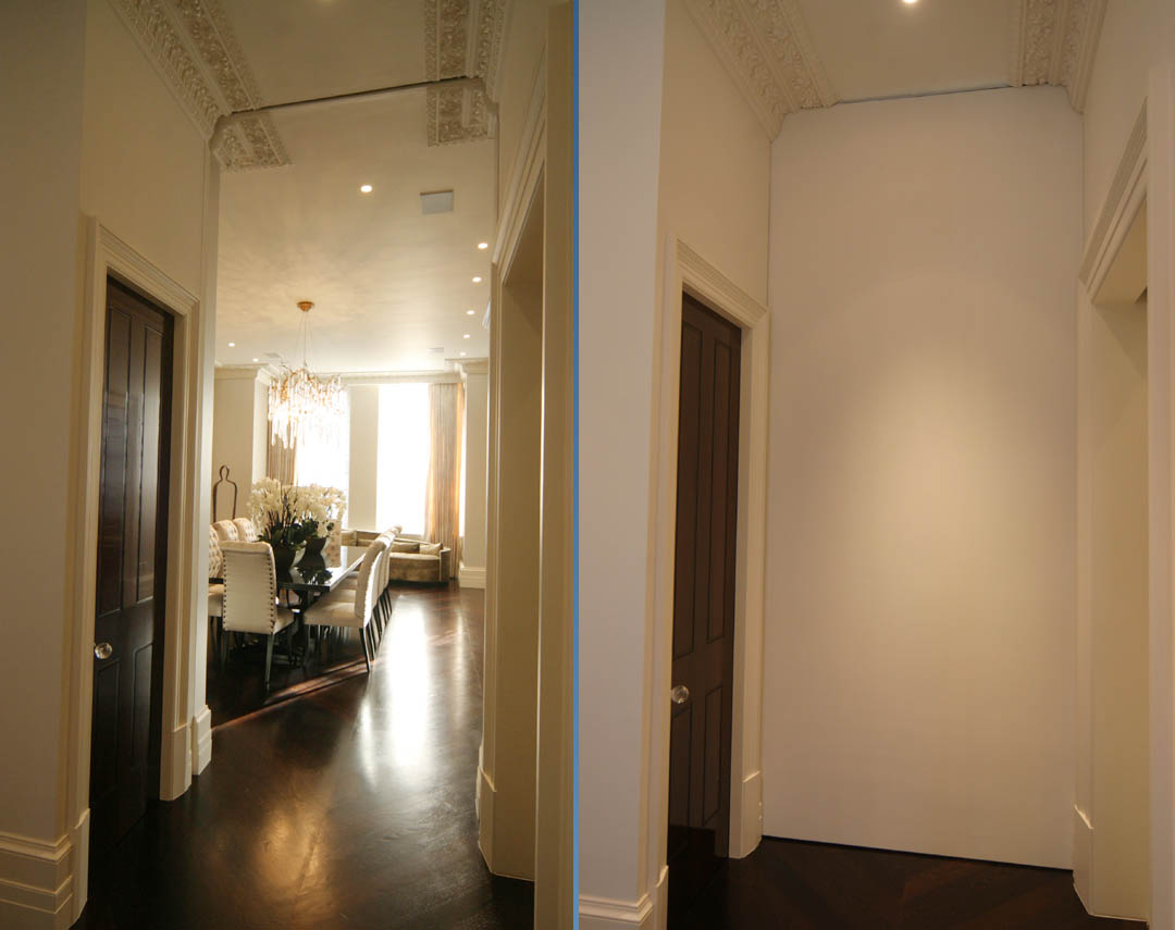 retractable sliding pocket wall meia Moving Elements in Architecture